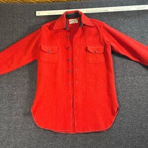 1940’s or 50’s Vintage 100% Virgin Wool Button Up Jacket, Pristine Consition